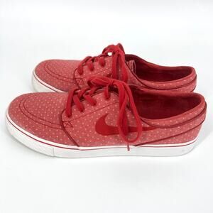 Nike SB Stefan Janoski Mens Skateboarding Sneakers Red White Polka Dot Size 9.5